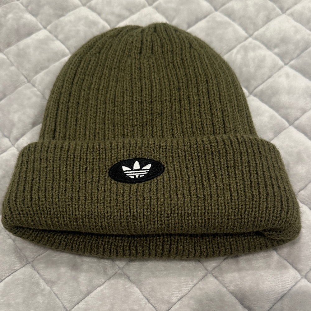 Adidas Classic Green Knit Beanie
